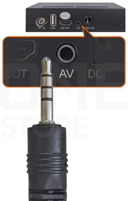 4-Ресивер AV 3.5 Mini Jack на 3 RCA