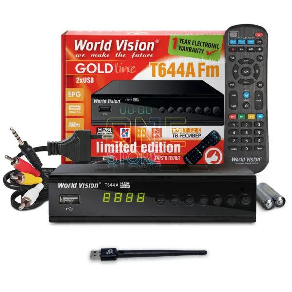 Комплект для ТВ world vision t644a fm + usb wi fi адаптер