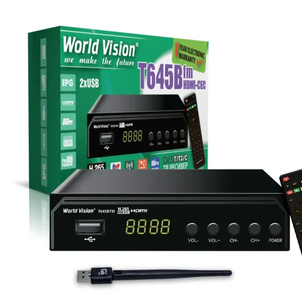Комплект для ТВ world vision t645b fm + usb wi fi адаптер